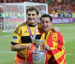 Casillas y Xavi